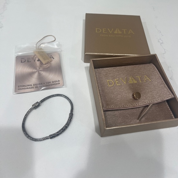 NEW Devata Bali Sterling Silver 18k gold bracelet - Picture 2 of 4
